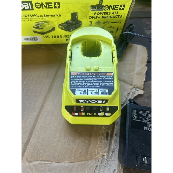 Ryobi One+ (PSK005) 18V 2.0Ah Battery & Charger Kit (D) - Picture 3 of 3